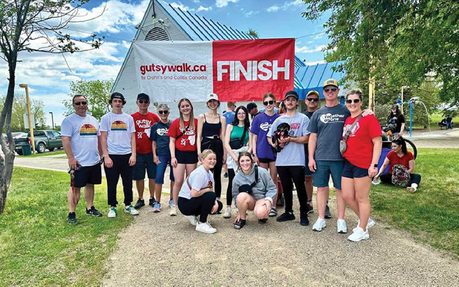 Charlie Leslie, Nancy Apshkrum and all the participants from Moosomin who took part in the Gutsy Walk in Regina Sunday, June 2.